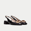 Oporto Slingback tacco basso e accessorio