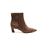 Tronchetto Donna Marrone Effetto Camoscio Tacco 5,5 cm con Cerniera – Tamaris