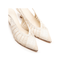 Slingback ovetto pelle intrecciata bianca Pons Quintana Moritz