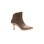 Tronchetto Donna Testa di Moro in Pelle Tacco 7 cm con Cerniera – Brera