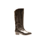Stivali Donna Neri in Pelle Effetto Vernice Stile Texano Tacco 3,2 cm – Gaimo