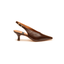Slingback in pelle colore caffè Angel Alarcon