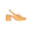Slingback stile mocassino in pelle color beige - Abes