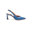 Nara - Slingback in pelle blu oceano - Nara
