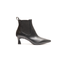 Stivaletti chelsea nero con tacco 5 cm in pelle Bianca D.