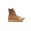Stivaletto tortora in pelle con zip e plateau 4 cm Hispanitas