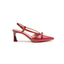 Slingback ciliegia con fiocco
