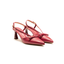 Slingback ciliegia con fiocco