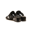 Sabot nero in pelle tacco basso - Tulipan Hispanitas