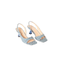 Slingback tacco basso Denim