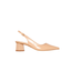 Slingback a punta in pelle tacco basso esagonale Chimi Lodilove