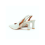 Nara - Slingback in pelle verde acqua - Nara