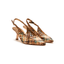 Slingback pelle intrecciata marrone Pons Quintana Moritz
