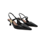 Slingback in vernice nera  Ariel