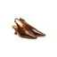 Slingback in pelle colore caffè Angel Alarcon