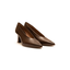 Décolleté Donna Caffè in Pelle Tacco 6,5 cm – Hispanitas