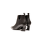 Stivaletto nero in pelle con tacco svasato Evro Fashion