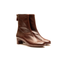 Stivaletto bordeaux in pelle nappa con zip e tacco 4,5 cm Gaimo