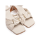 Sandalo in pelle bianco con cinturino - Corina