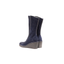 Stivali con zeppa in camoscio Pons Quintana, colore Blu