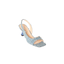 Slingback tacco basso Denim