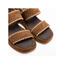 Sandalo con fasce e zeppa in pelle - Anna