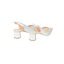 Slingback a punta in pelle tacco basso esagonale Chimi Lodilove