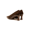 Décolleté Donna Caffè in Pelle Tacco 6,5 cm – Hispanitas