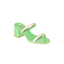 Sandalo Sabot in pelle con fasce strass Heather