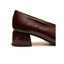 Décolleté Donna Bordeaux in Pelle Tacco 4,5 cm Punta Ampia – Hispanitas