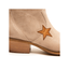 Texano chiaro in pelle suede gambale basso