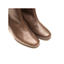 Stivaletto cioccolato effetto pitonato in pelle nappa con tacco 4,5 cm Gaimo
