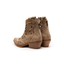Texano in suede traforato gambale basso