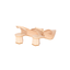 Slingback a punta in pelle tacco basso esagonale Chimi Lodilove