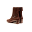Stivaletto bordeaux in pelle nappa con zip e tacco 4,5 cm Gaimo