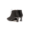Stivaletto nero a punta effetto cavallino in pelle con tacco 6,5 cm Hispanitas