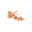 Sandalo Sabot in pelle con fasce strass Heather 70