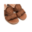 Sabot marrone in pelle tacco basso - Tulipan Hispanitas