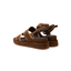 Sandalo con fasce e zeppa in pelle - Anna