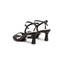 Sandalo nero con strass - Tamaris