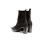 Stivaletto a punta nero in pelle con zip e tacco 7 cm Hispanitas