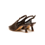 Slingback ovetto pelle intrecciata caffè Pons Quintana Moritz