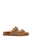 Sandalo con strass camel