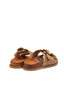 Sandalo con strass camel