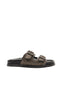 Sandalo con strass nero