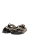 Sandalo con strass nero