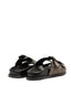 Sandalo con strass nero
