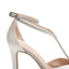 Slingback con doppio cinturino argento