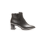 Tronchetto Donna Nero in Ecopelle Tacco a Blocco 5,5 cm con Cerniera – Tamaris