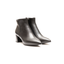 Tronchetto Donna Nero in Ecopelle Tacco a Blocco 5,5 cm con Cerniera – Tamaris
